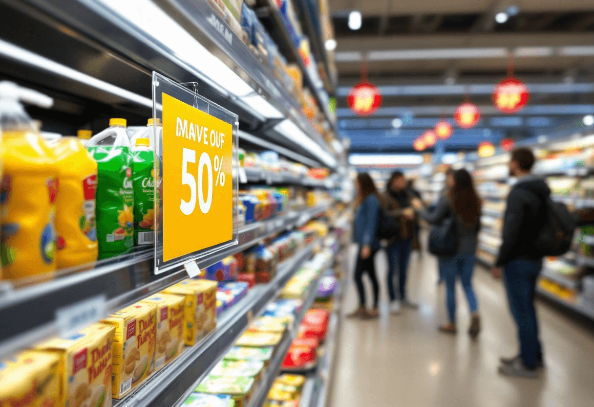 Stop-rayon PLV promotionnel en rayon